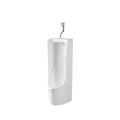 China Sensor Urinal White Glazed Ceramic Floored Men Use Urinal Design for sale