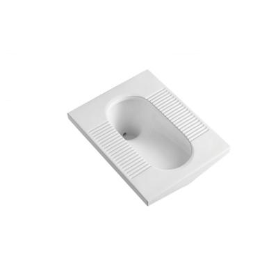 China Fenderless Made In China Hot Sale Anti Slip Squat Project White Ceramic Wc Toilet for sale