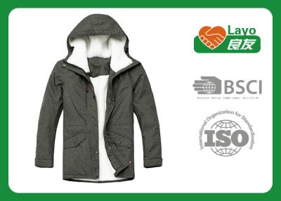 China Grey Color Warm Padded Jacket , Down Winter Jackets For Women for sale