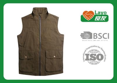 Chine Poids léger extérieur de gilet de voyage de couleur olive occasionnelle pour la pêche à vendre