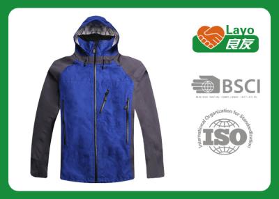 China Breathable Outdoor Softshell Jacket Blue Color OEM / ODM Acceptable for sale