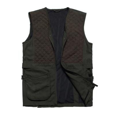 China Classical Style Outdoor Travel Vests With Hidden Pockets Olive Color for sale