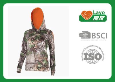 Κίνα Προσαρμοσμένο μακρύ μανίκι μπλουζών Camo Hoodie ύφους αντι - Pilling προς πώληση