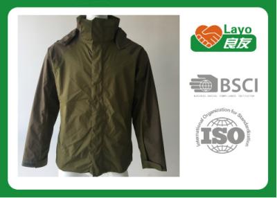 Chine Veste respirable légère de pluie de couleur olive pour augmenter/pêche/chasse à vendre