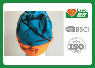 China Osfa Outdoor Winter Fleece Hats For Women / Men Blaze Orange Blue Color for sale