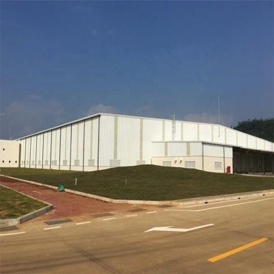 China Industrial Large Space Multi Story Steel Structure Factory Building Prefab Steel Warehouse for sale