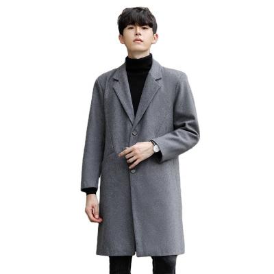 China Autumn/Winter Coat Woolen Men's Mid Length Breathable Lapel Double Sided Coat for sale