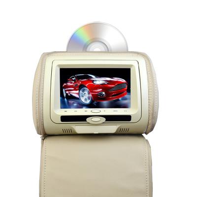 China 7 Inch USB Port Built-in SD Card Readerheadrest DVD Player With Zipper Cover 7