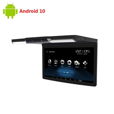 China 17.3 Inch Large Screen Car Or Bus Roof Mount Android 10 RGB Flip Down Monitor for sale