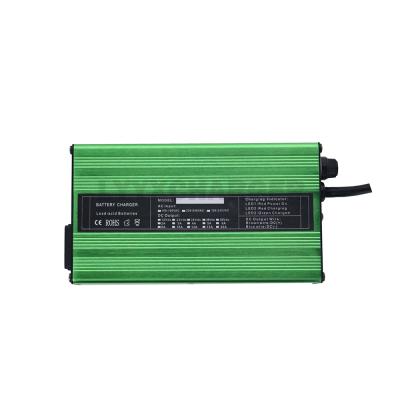 China Standard battery 14.6 volt 10 amp green battery charger 12v lifepo4 portable charger for sale