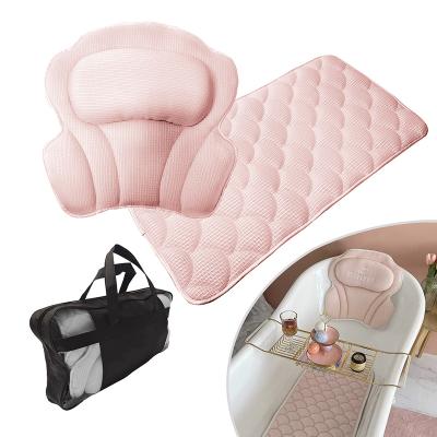 China Large Gliding Comfort Amazon Body Spa Relaxing Spa Bath Pillow Durable Warm Thick Soft Durable Bath Pillow for sale