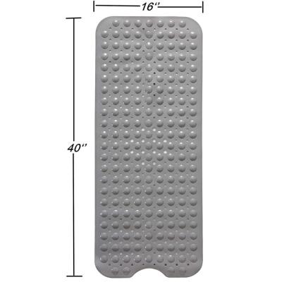 China Amazon Best Selling Sustainable PVC Mat Bathtub Mat Non-slip Material For Bathroom Shower With Suction Cups for sale