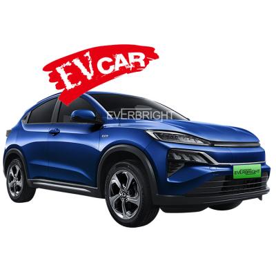 China Large Space 5 Seats SUV New Energy Leather Electric City Vehicles Long Battery Life White And Blue Color Electric Transporter In Stock for sale