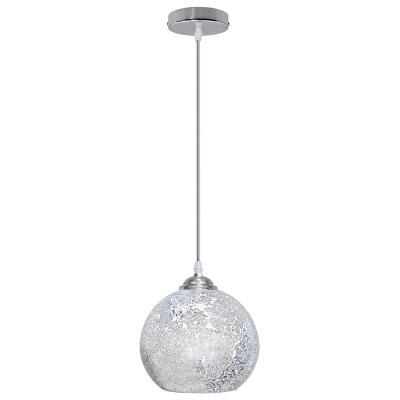 China Vintage Vintage Globe Glass Ceiling Hanging Shade Mosaic Pendant Light Lighting for sale