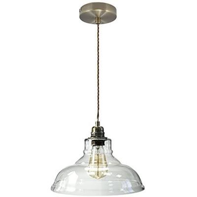 China Retro Vintage Glass Shade Chandelier Modern Pendant Ceiling Light Modern Lamp Fixture, Brass, E27 for sale