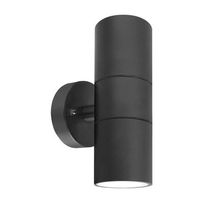 China Stainless Steel Home Double Black Outdoor Wall Light IP65 for sale