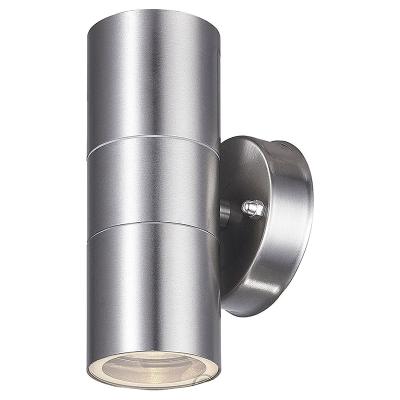 China Home Modern Indoor Stainless Steel Outdoor Down Heavy Double Wall LED Wall Light GU10 IP44 New New for sale