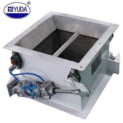 China YUDA Pneumatic Slide Gate Valve Fuel Process Industry Use Butterfly Valve Automatic Gate Switch Pneumatic Slide Gate Valve for sale