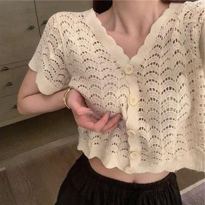 China 2020 New Arrival Women's Sexy Mesh Blouse Tops Crop Top Fashion Beach Cover Up Beach Wear for sale