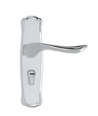 China Aluminium Alloy Lever Door Handle Lock Security Entry Stainless Steel Oxidation With Plate for sale