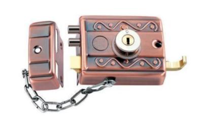 China Brass Rim Door Locks Latch European Security Door Night Durable Smooth for sale