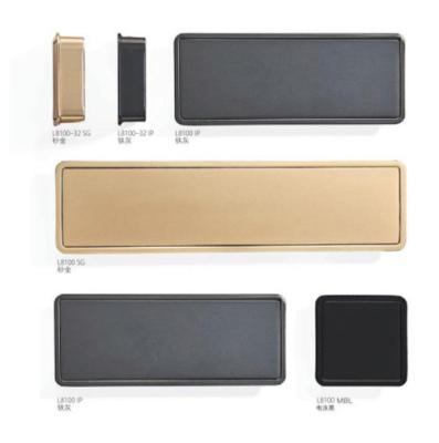 China Wholesale Zinc Alloy Modern Luxury Kitchen Cabinet Handles Matt Gold Black Wardrobe Door Drawer Furniture Pull Handle for sale