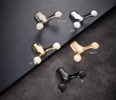 China European Double Cloth Coat Hooks Metal Hooks Modern Clothes Hooks For Bedroom for sale