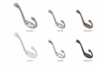 China European Double Cloth coat hooks metal Hooks modern Clothes Hooks For Bedroom for sale