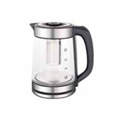 China 1.8L Glass Hot Electric Kettle With Blue Light Boiling Automatically Power Off Function for sale