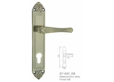 China Level Ship Zinc Alloy Door Handle , Zinc Cabinet Handles Nickel Plated Multicolor for sale