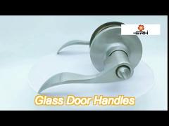 european stainless steel lever door handle with escutcheon plate