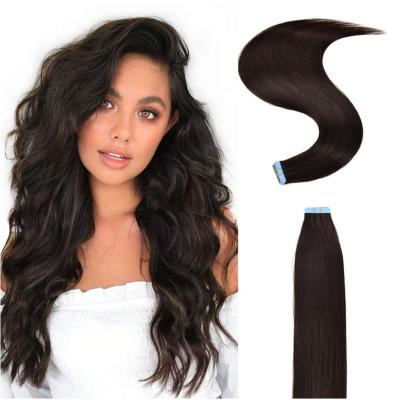 China Wholesale 12A Straight Raw Tape In Hair Extensions Russian Remy Double Drawn 100% Virgin Human Hair Tape In Hair for sale