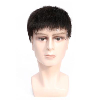 China Straight In The Hair 100% Natural Human Hair Man Wig Lace Front Human Hair Replacement Hairpieces Swiss Low Current Hair Wig For Men Hairpiece for sale