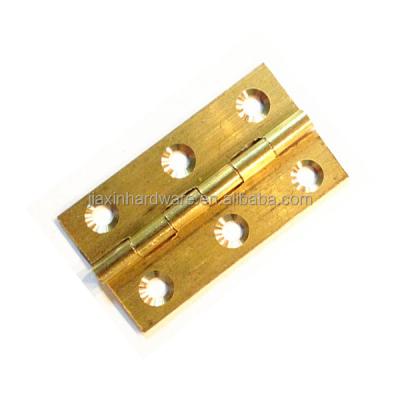 China Small Traditional Solid Brass Barrel Hinge For Wooden Boxes Brass Cylinder 270 Degree Furniture Hinges for sale