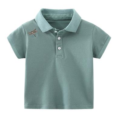 China Custom 100% Blank Summer Breathable Cotton Best-Selling Embroidery Kids Polo Shirts for sale