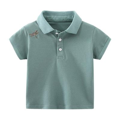 China Manufacturers Breathable Simple Children's Polo Shirts Kids Boys Sports School Direct Selling for sale