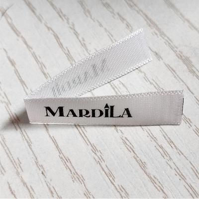 China Factory Sustainable Custom Fabric Woven Printed Garment Neck Labels Customize Apparel Logo Brand Labels for sale