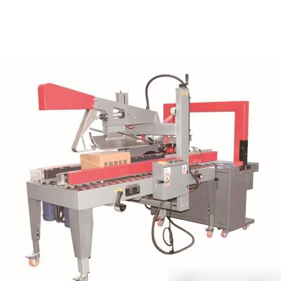 China Semi Automatic Carton Box Food Adhesive Tape Sealer Folding Sealing Packing Machine for sale