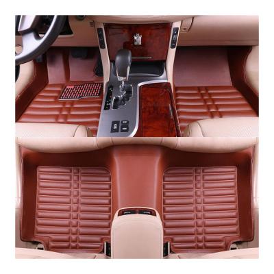 China Waterproof and dustproof luxury leather car floor mats fit for A3/A4/A6/Q3/Q5/Q7 car mats for sale