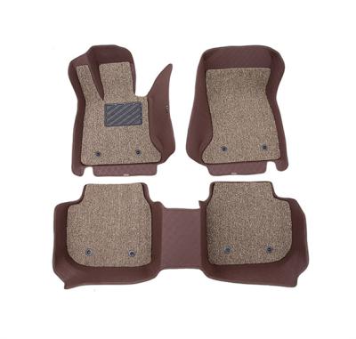 China 5D Waterproof Dustproof Hot Pressed Easy To Clean Durable Double Layer Car Floor Mats Customized for sale