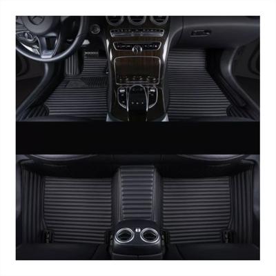 China 2021 New Design 5D Reel PU Car Leather Easy Cleaned Waterproof Interior Decorative Mat For 5 Seats Car for sale