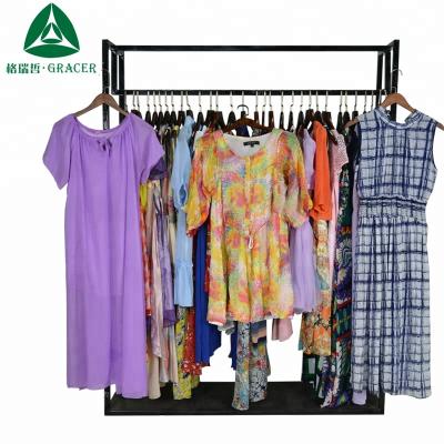 China Fashion New Style /Fit Size Fashion New Style /Fit Size Korean Style Recycling Used Silk Dress Clothes Occasion Clothing for sale