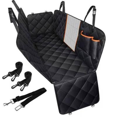 China Travel Amazon Hot Sale Dog Car Seat Cover Waterproof Pet Back Seat Cover Storage Pockets Seats Hammock For Cars for sale