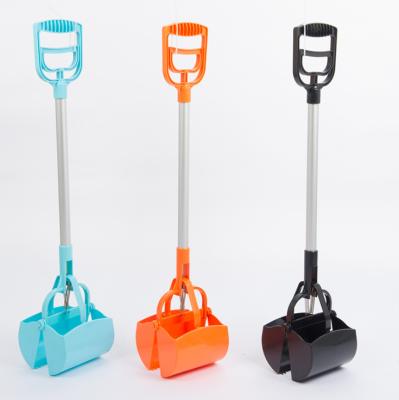 China Sustainable Pet Pooper Scooper Poop Scooper Long Handle Large Size Foldable Dog Shovel for sale