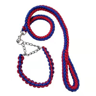 China Custom pet supplies new design adjustable nylon rope pet dog&cat leash wiring for sale