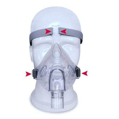 China 3 layers fabric materials cpap strap skin-friendly CPAP mask adjustable mask headgear with 4 points buckles snore sleep apnea mask strap cpap for sale