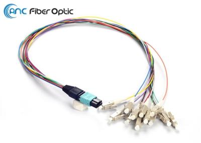 China OM3 MPO Fiber Optic Cable 0.9mm Harness Cable Assembly For MPO Cassette for sale