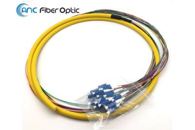 China 0.9mm LC PC Fiber Optic Pigtail LSZH SM G657A1 G657A2 G657B3 Bend Intensive for sale