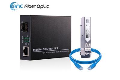 China 10/100/1000M Fiber Optic Media Konverter zu verkaufen