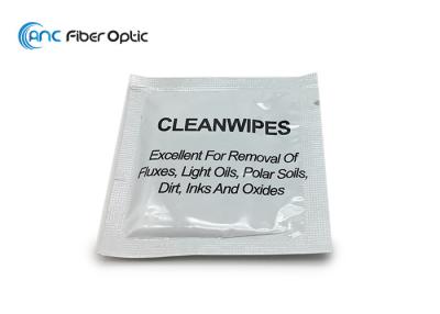 China Pre Saturated Fiber Optic Cleaning Wipes Lint - Free Fabric Material Flammability for sale